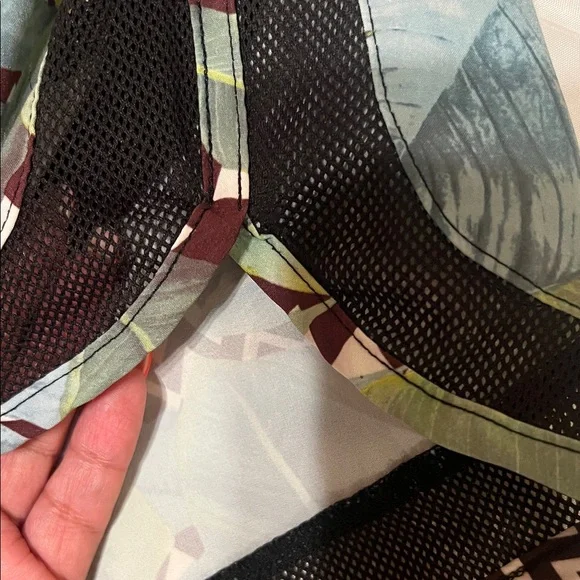 RBX Women's Athletic Shorts with Tropical Print - Picture 5 of 10